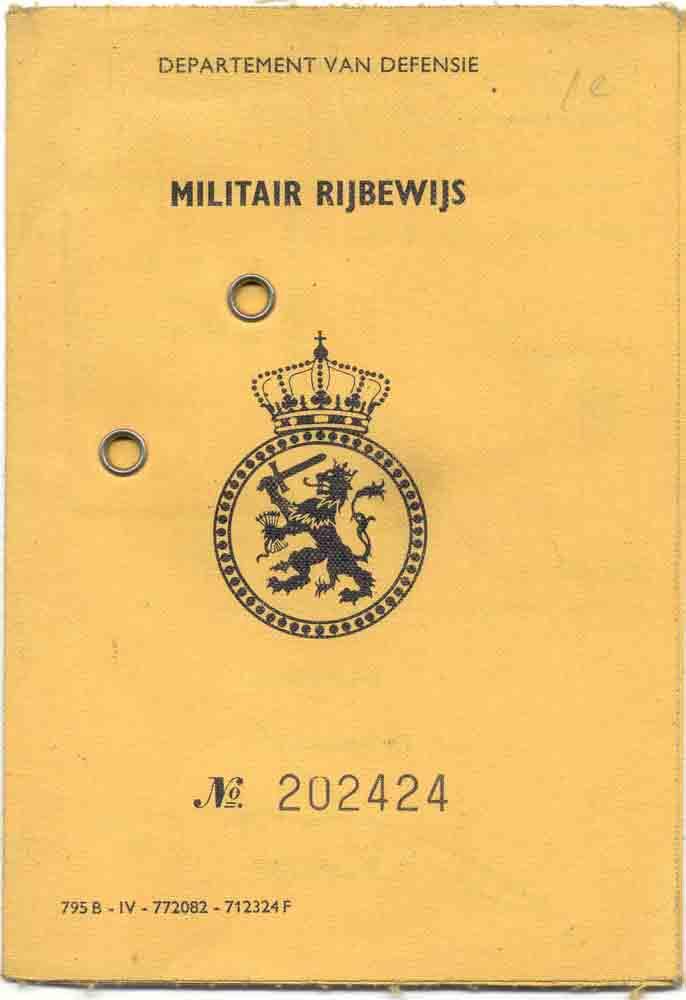 militair rijbewijs